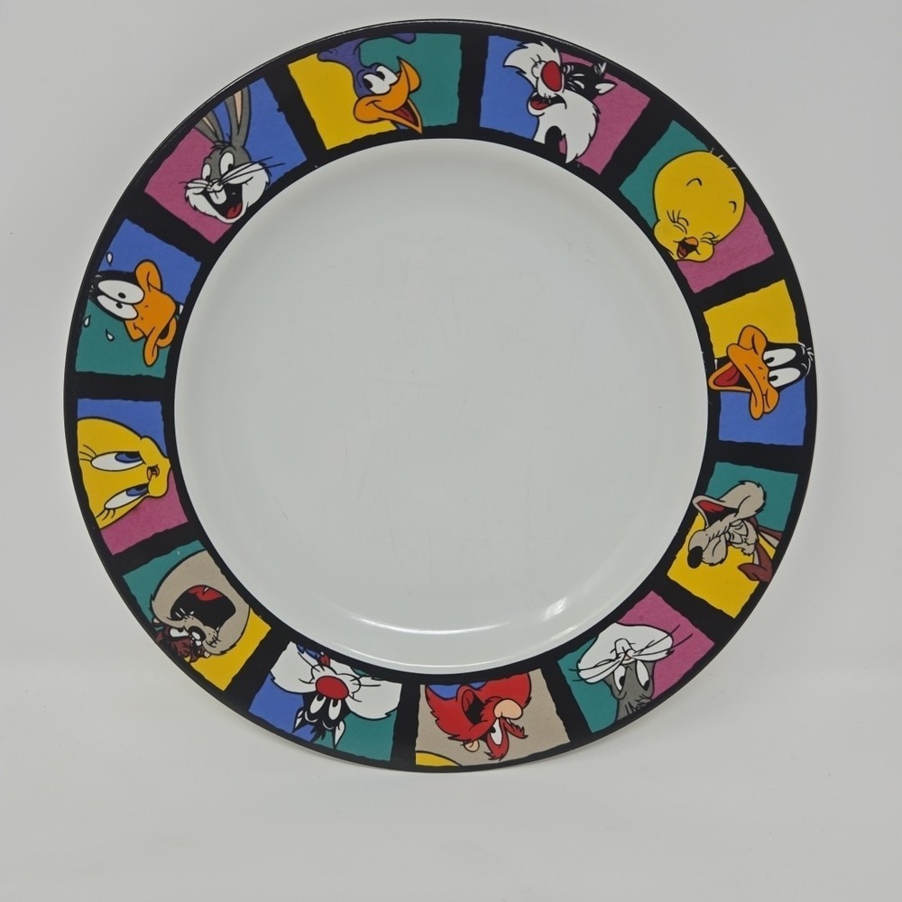 Vintage Looney Tunes Plate 1993 By Sakura Warner Bros - Bugs‎ Bunny Tweety Daffy